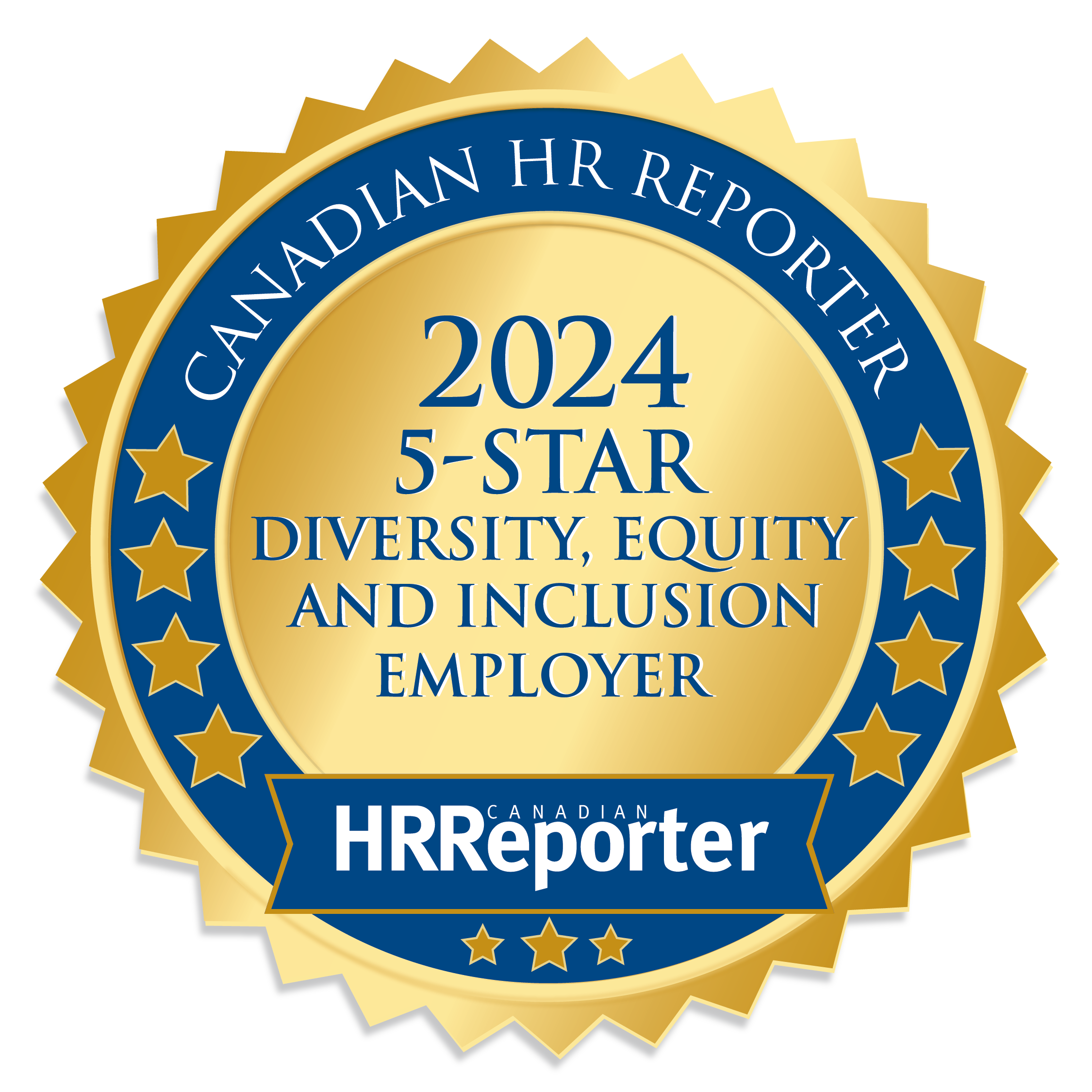 Canadian HR Reporter: 2024 5-Star Diversity, Equity and Inclusion Employer.