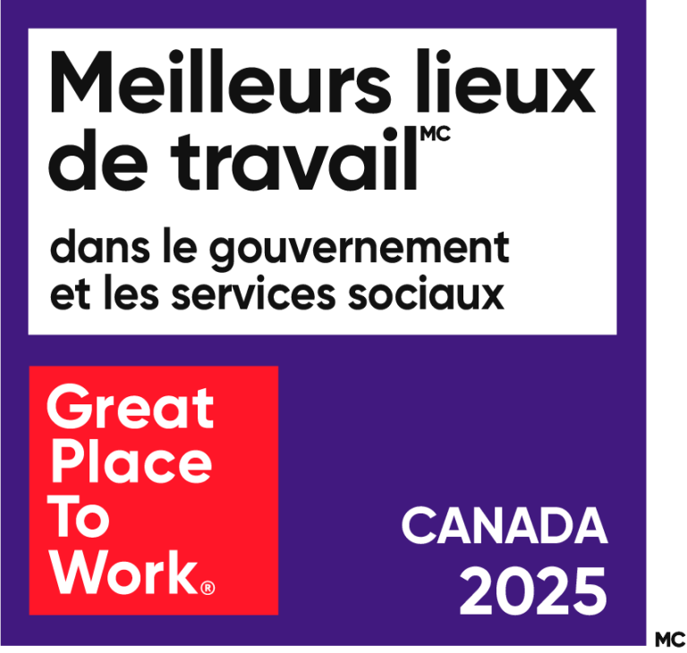Great Place To Work : Meilleurs lieux de travail dans le gouvernement et les services sociaux. Canada 2025.